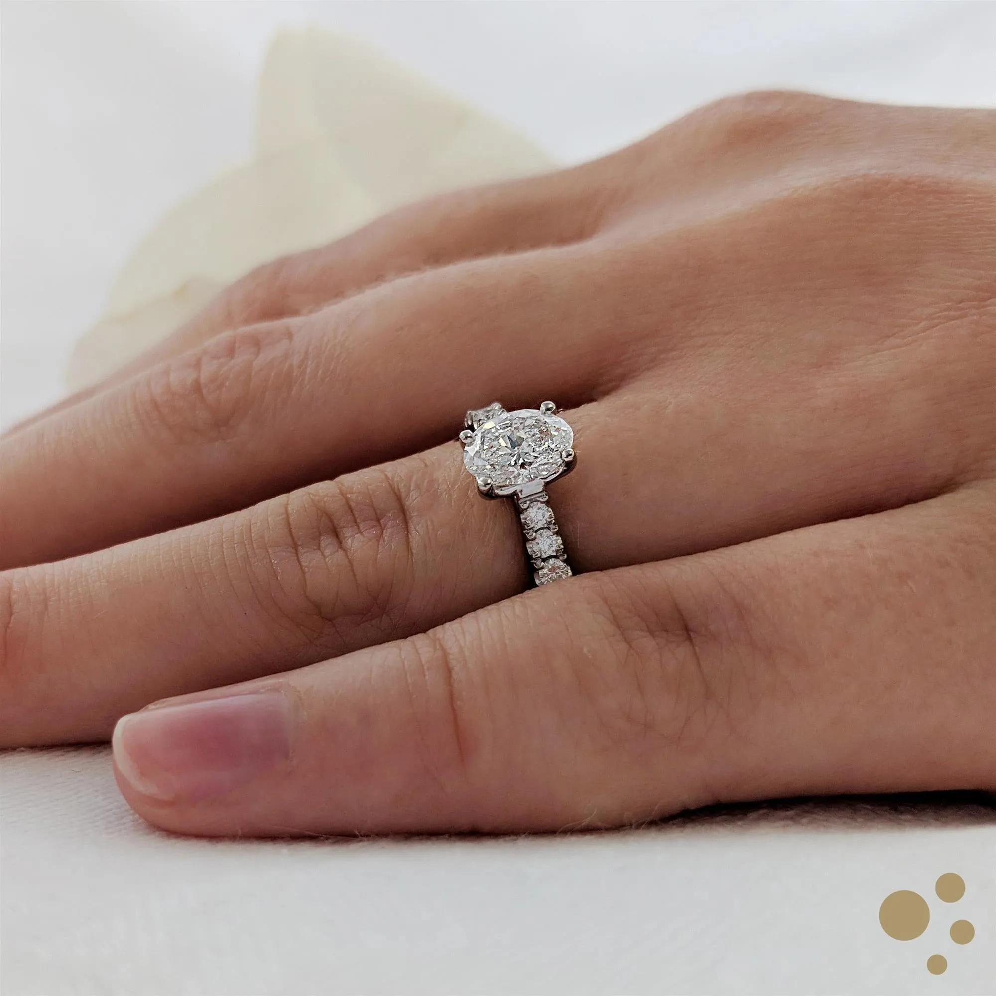 Skye Classic Oval Solitaire 0.60ct Diamond Platinum Ring