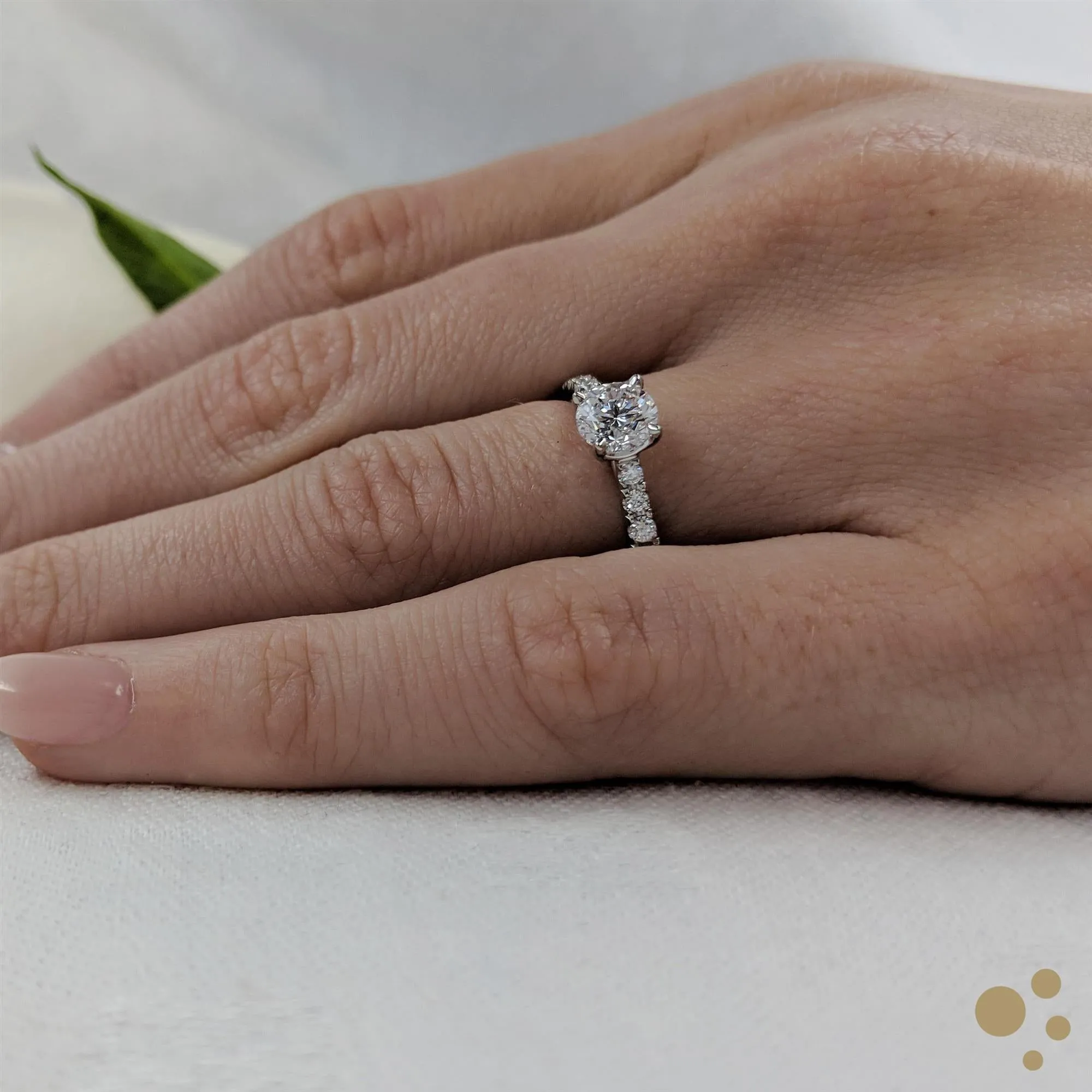 Skye Classic Round Solitaire 0.70ct Diamond Platinum Ring