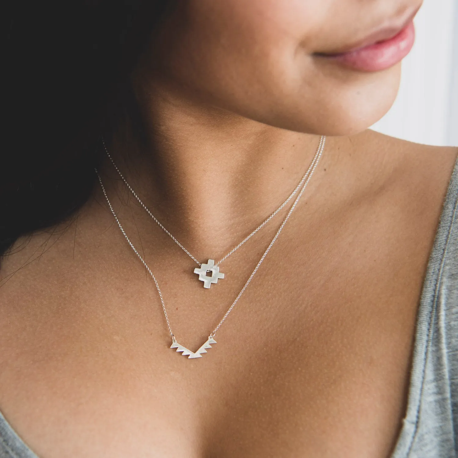 SkyWeaver: Sun and Thunderbird Pendant Set