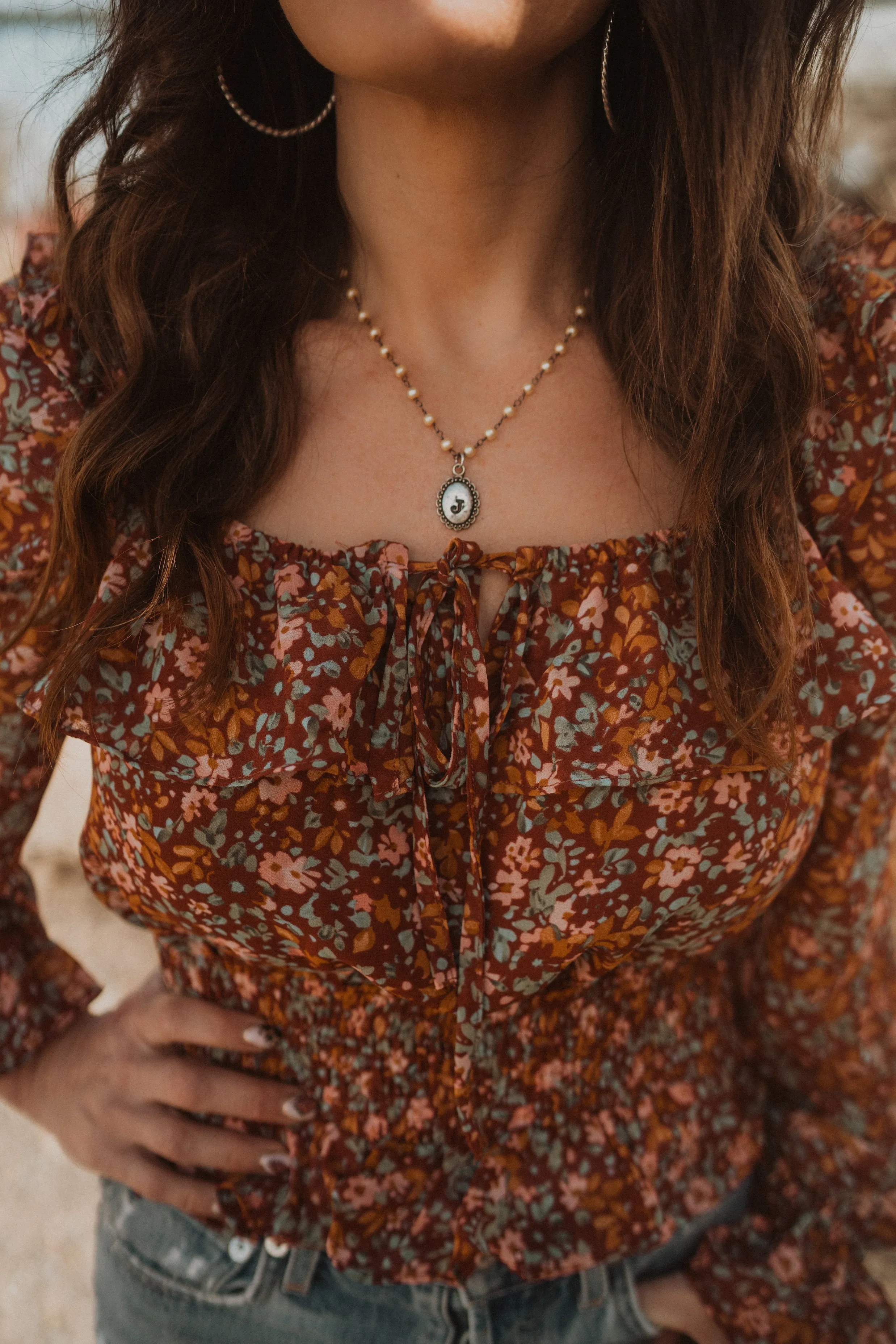 Small Initial Necklace | Fresh Water Pearls - FINAL SALE