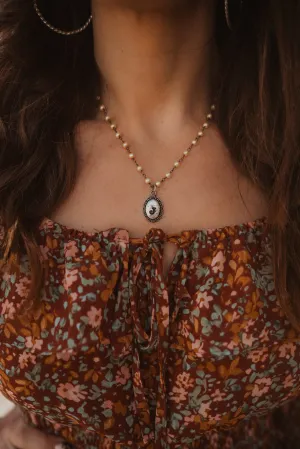 Small Initial Necklace | Fresh Water Pearls - FINAL SALE
