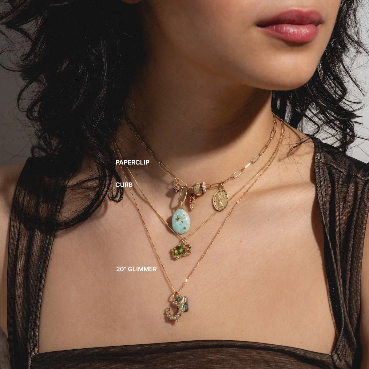Solid Gold Chain for Charms