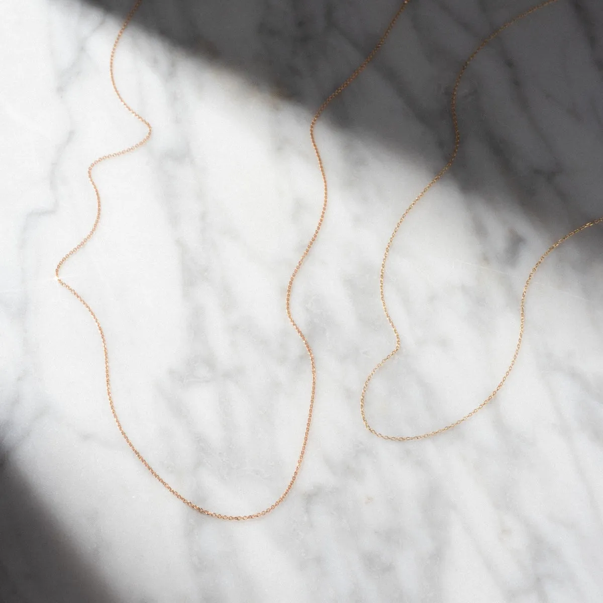 Solid Gold Chain for Charms