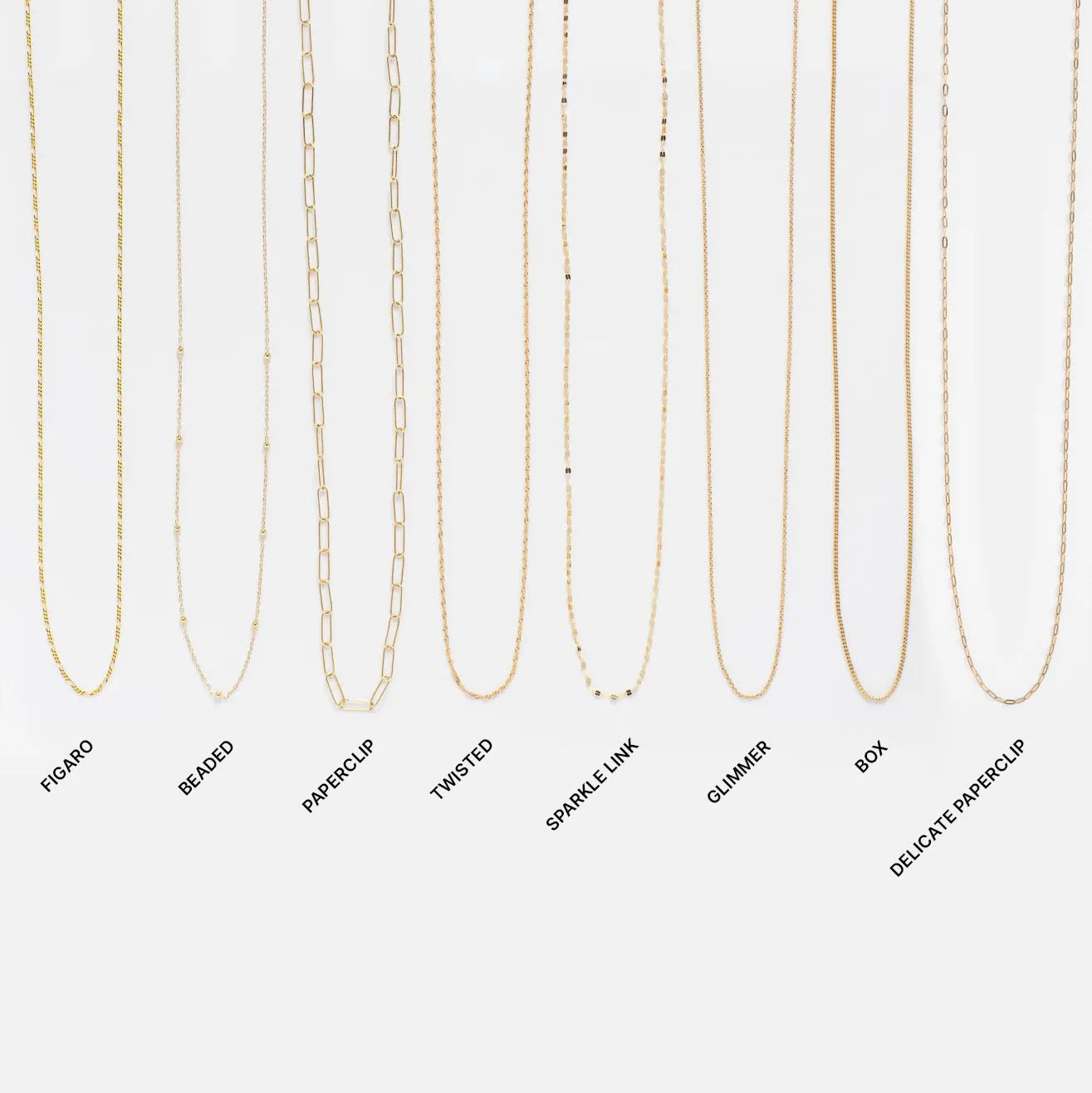 Solid Gold Chain for Charms