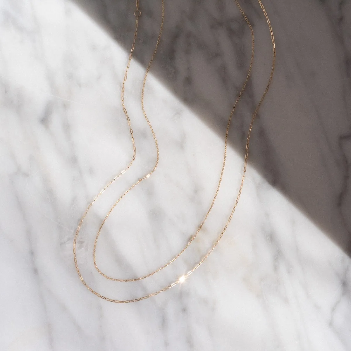 Solid Gold Chain for Charms