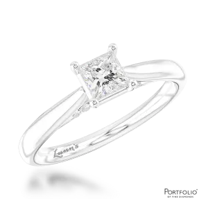 Solitaire 0.30ct G VS2 Diamond Platinum Ring