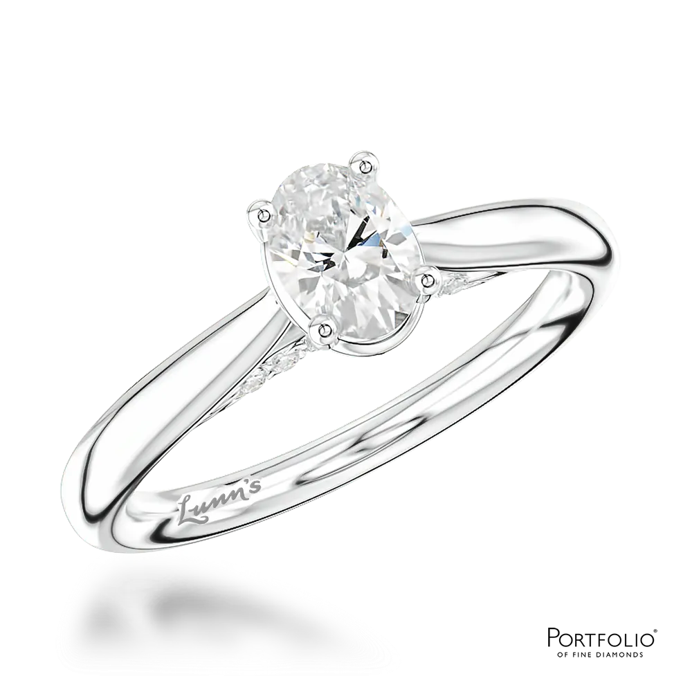 Solitaire 0.40ct E VS2 Diamond Platinum Ring