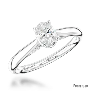 Solitaire 0.40ct E VS2 Diamond Platinum Ring