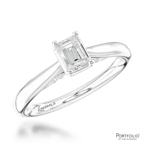 Solitaire 0.40ct G VVS1 Diamond Platinum Ring
