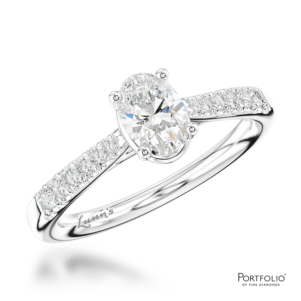 Solitaire 0.50ct D SI1 Diamond Platinum Ring