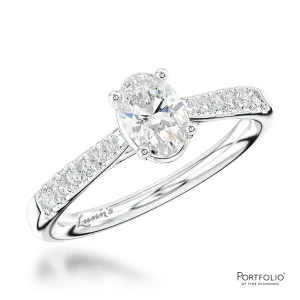 Solitaire 0.50ct D SI1 Diamond Platinum Ring