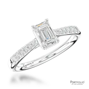 Solitaire 0.60ct F VS1 Diamond Platinum Ring