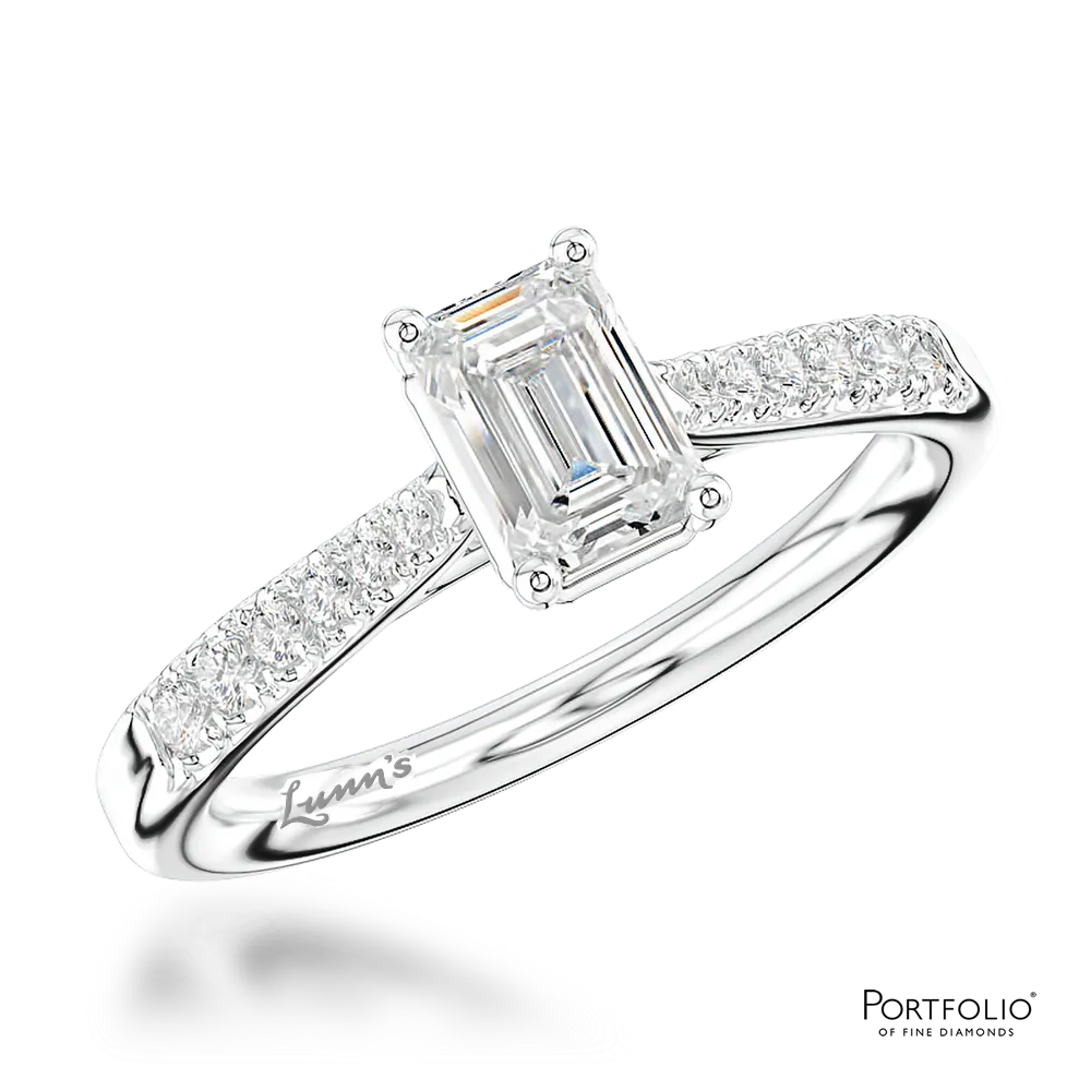 Solitaire 0.60ct F VS1 Diamond Platinum Ring