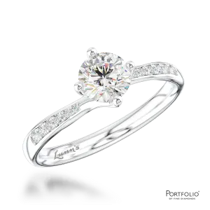 Solitaire 0.80ct G SI1 Diamond Platinum Ring