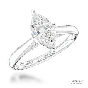 Solitaire 1.02ct G SI1 Diamond Platinum Ring
