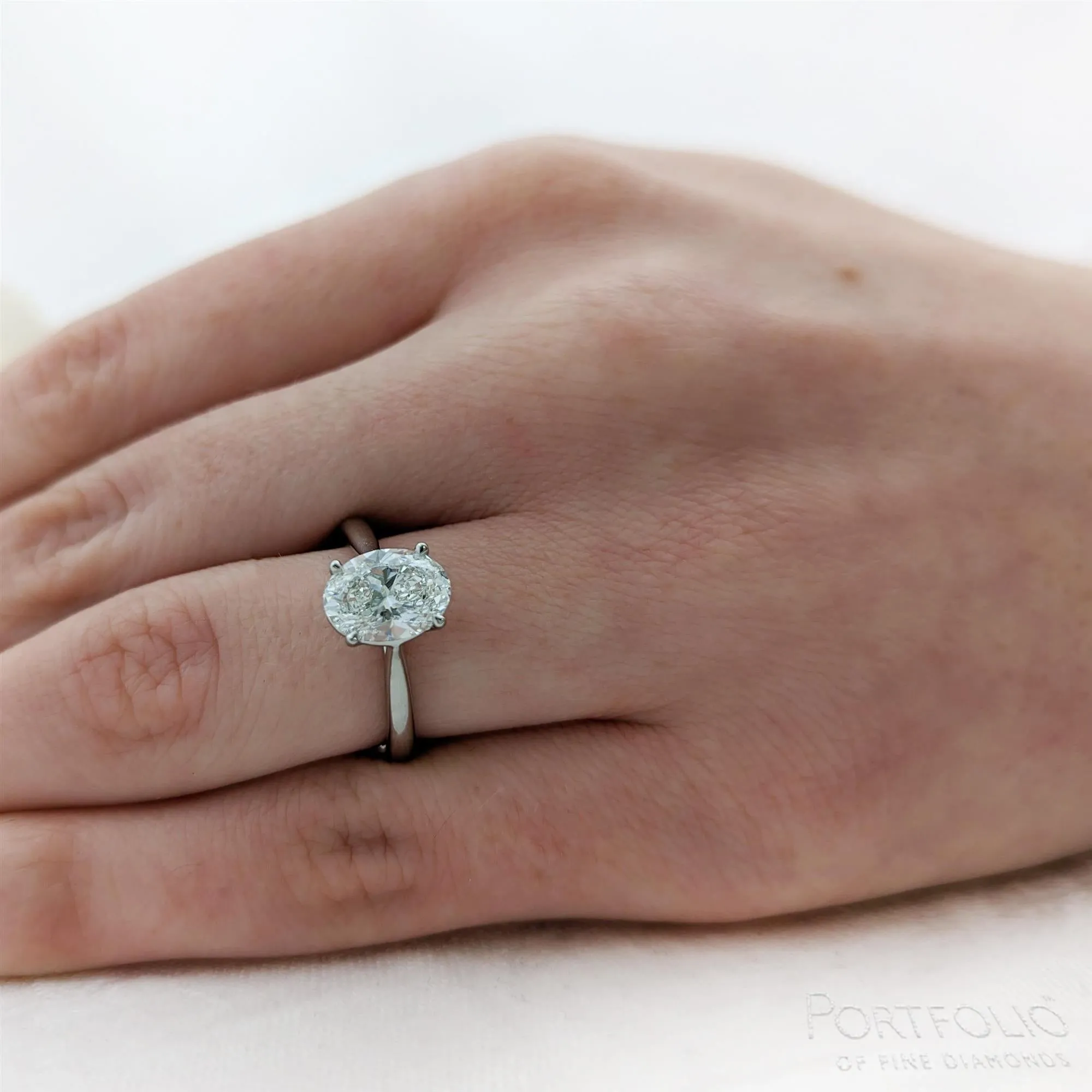Solitaire 1.70ct H SI1 Diamond Platinum Ring