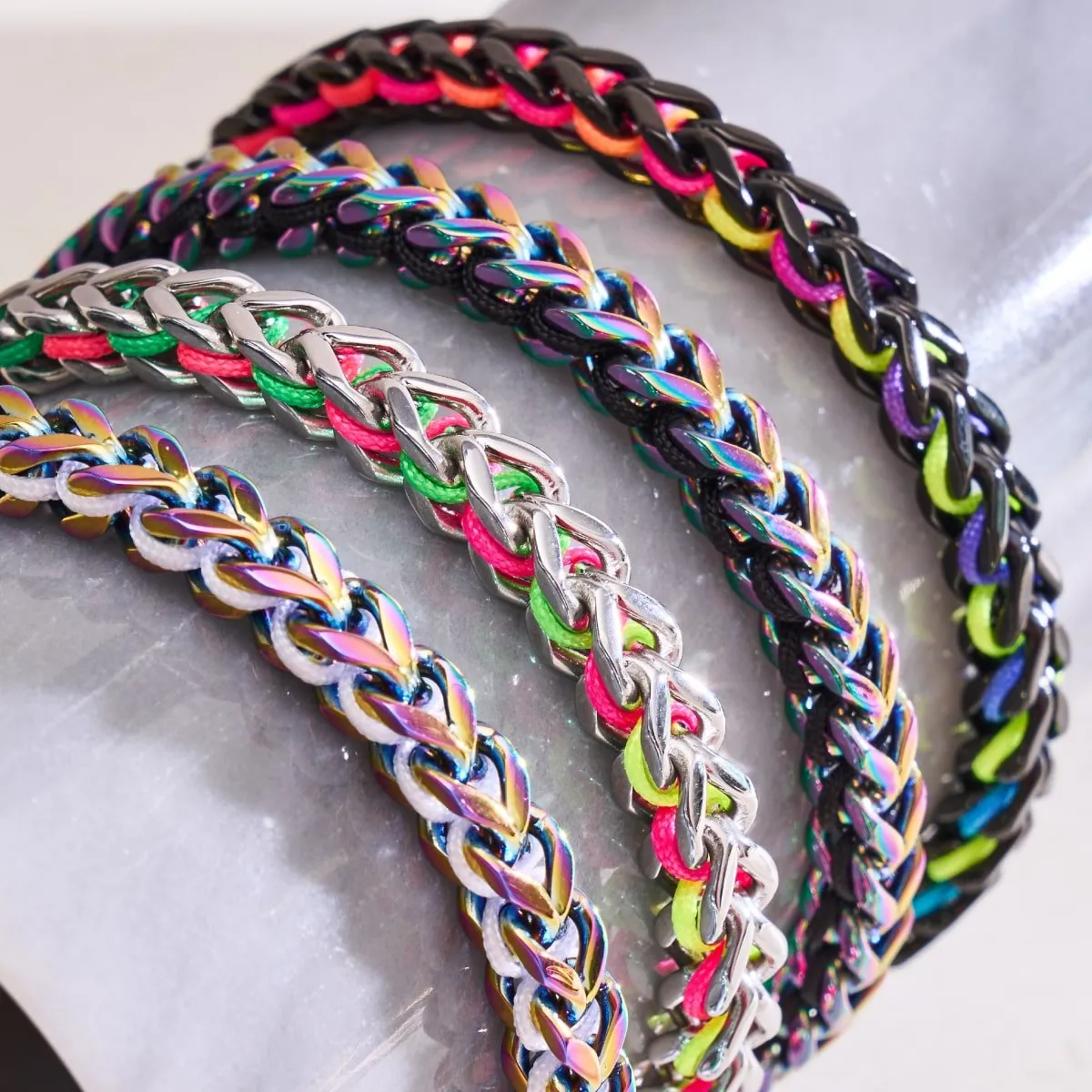 Spectrum x Silver | Gaia Wheat Chain Bracelet