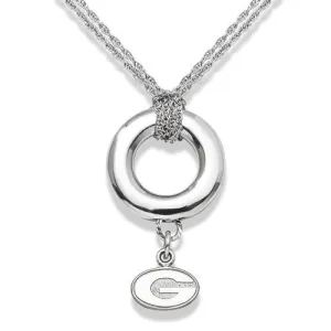 S/S UNIV OF GEORGIA "G" 3/8" ON HALO NECKL