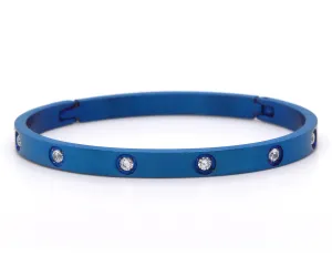 Star Bangle Narrow Blue Bracelet