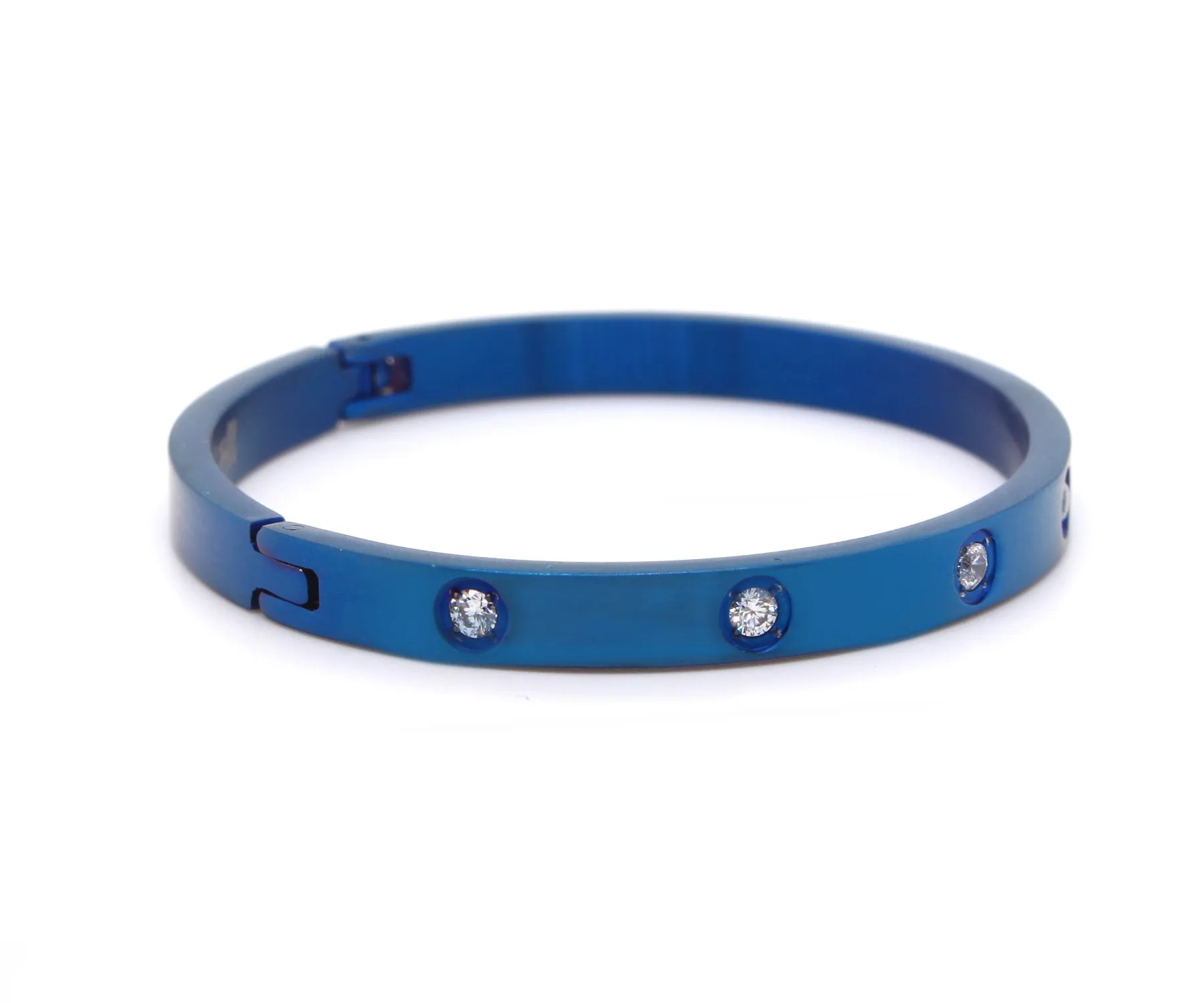 Star Bangle Narrow Blue Bracelet