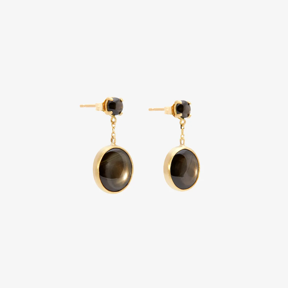 Star Sapphire Glacé Earring | E8601SSBK