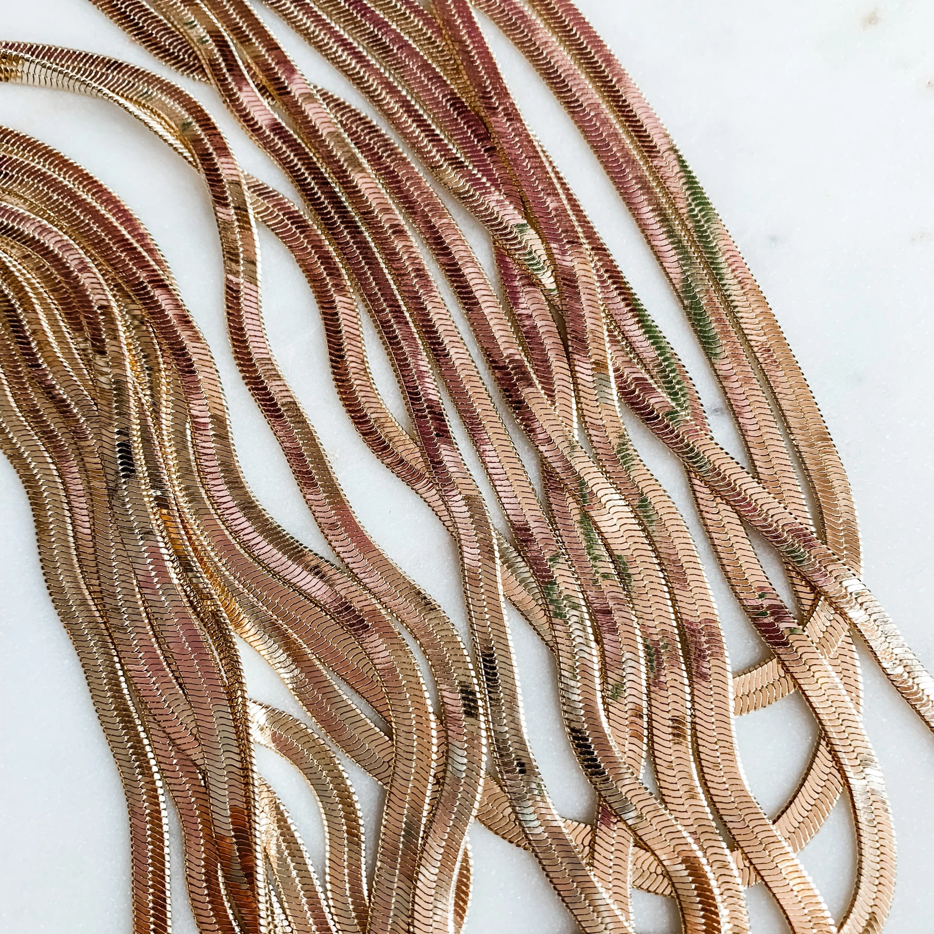 Stunna Liquid Gold 18k Gold Fill Snake Chain Bracelet
