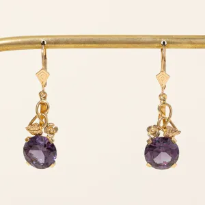 Synthetic Colour Changing Sapphire Drop Earrings | 8.00ctw |