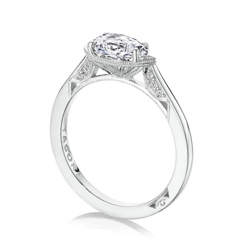 Tacori 18K White Gold Pear Solitaire Engagement Ring 2654PS85X55W