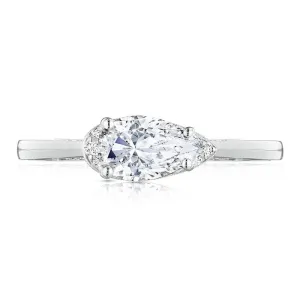 Tacori 18K White Gold Pear Solitaire Engagement Ring 2654PS85X55W