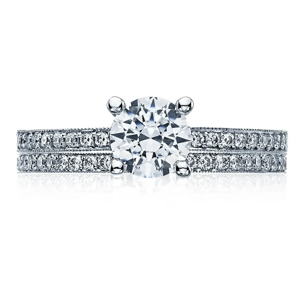 Tacori 18K White Gold Round Solitaire Engagement Ring 41-1.5RD65W
