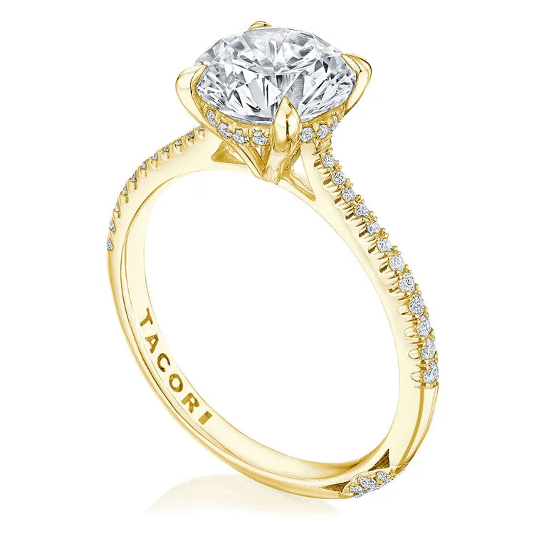 Tacori 18K Yellow Gold 1/2 Way Round Solitaire Engagement Ring HT2581RD65Y