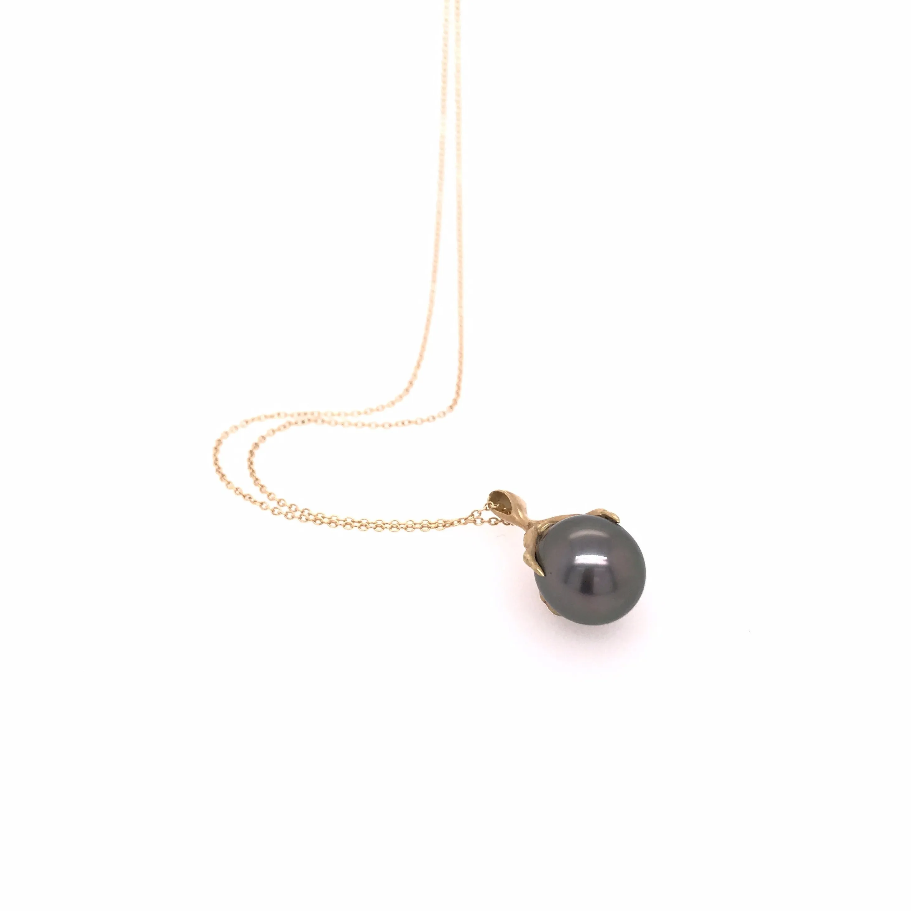 Tahitian Pearl Claw Necklace