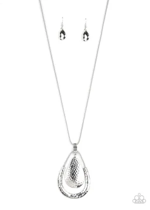 Texture Trekker Silver Paparazzi Necklace