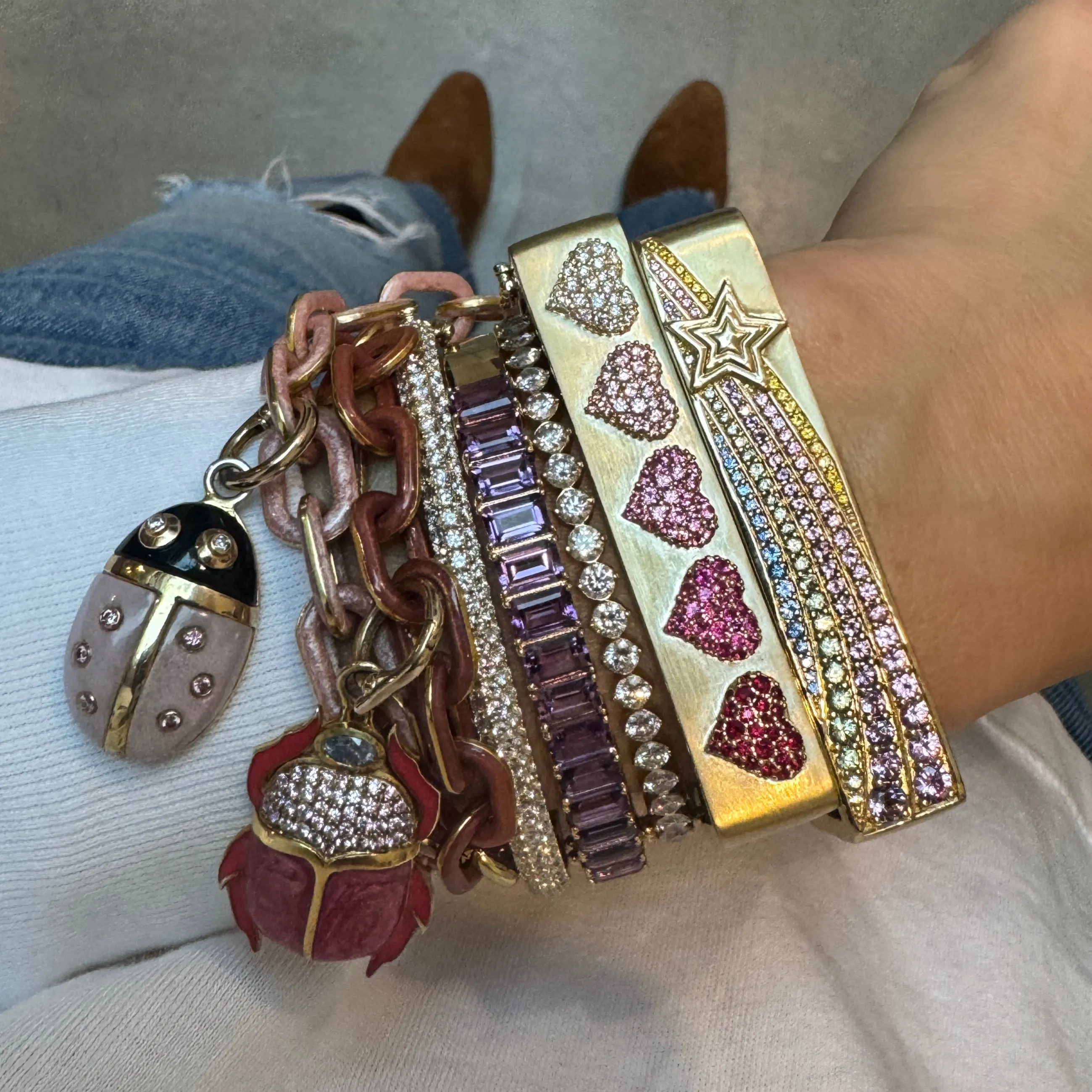 The Minnie Enamel Chain Bracelet