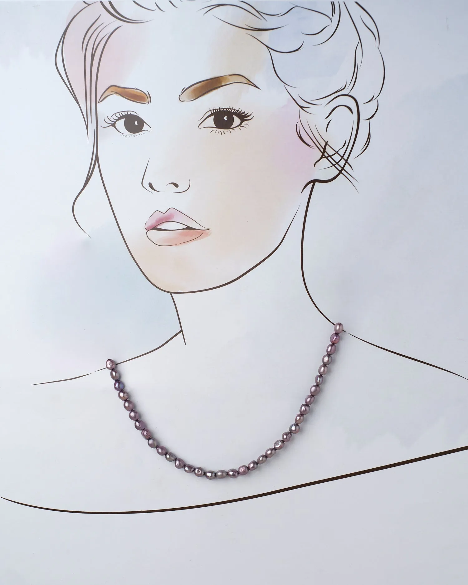 The Splashy Sleet Pearl Necklace