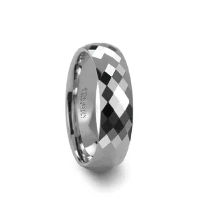 Thorsten SCOTTSDALE Diamond Faceted White Tungsten Ring - 2mm - 8mm