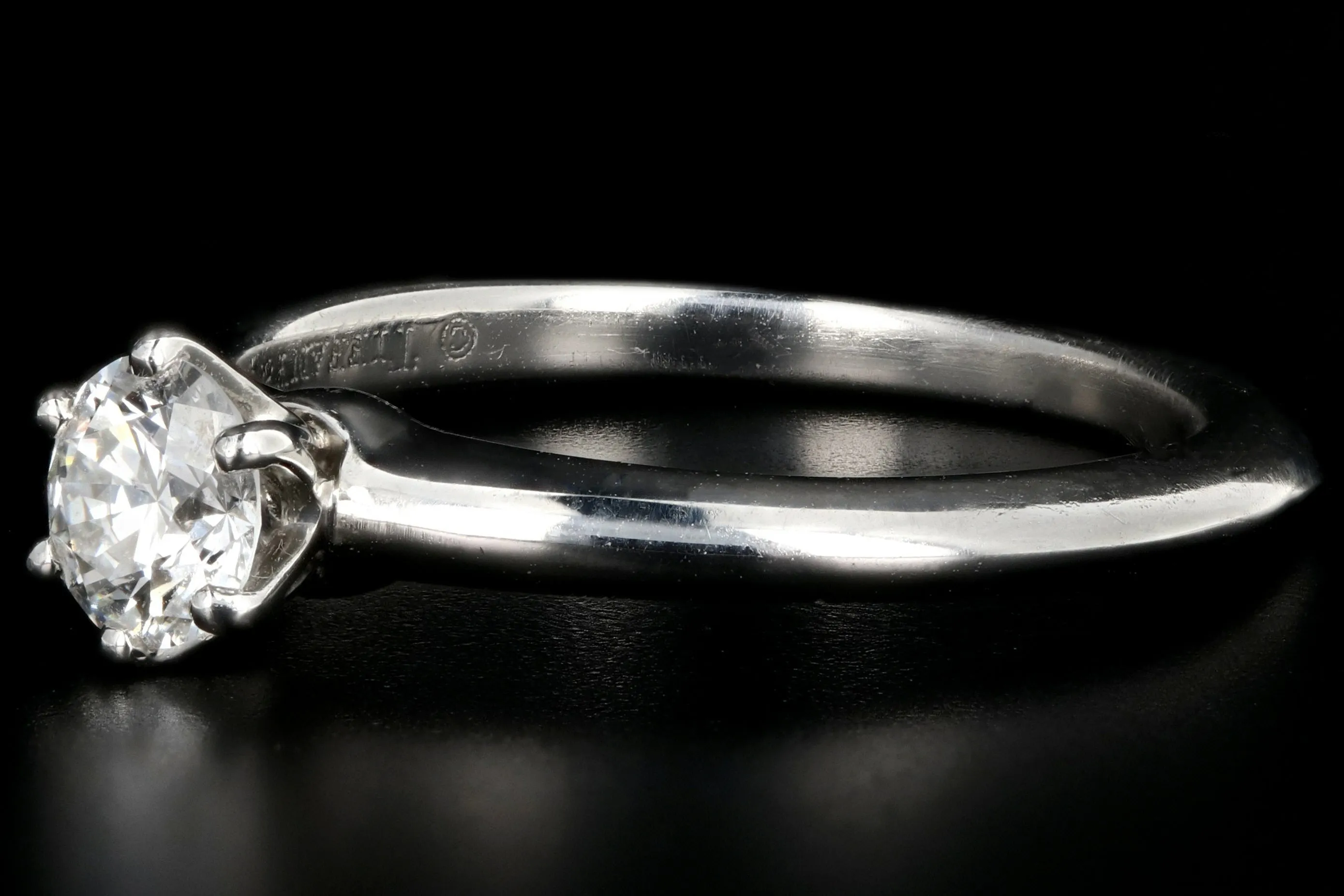 Tiffany & Co Platinum Diamond Solitaire Engagement Ring