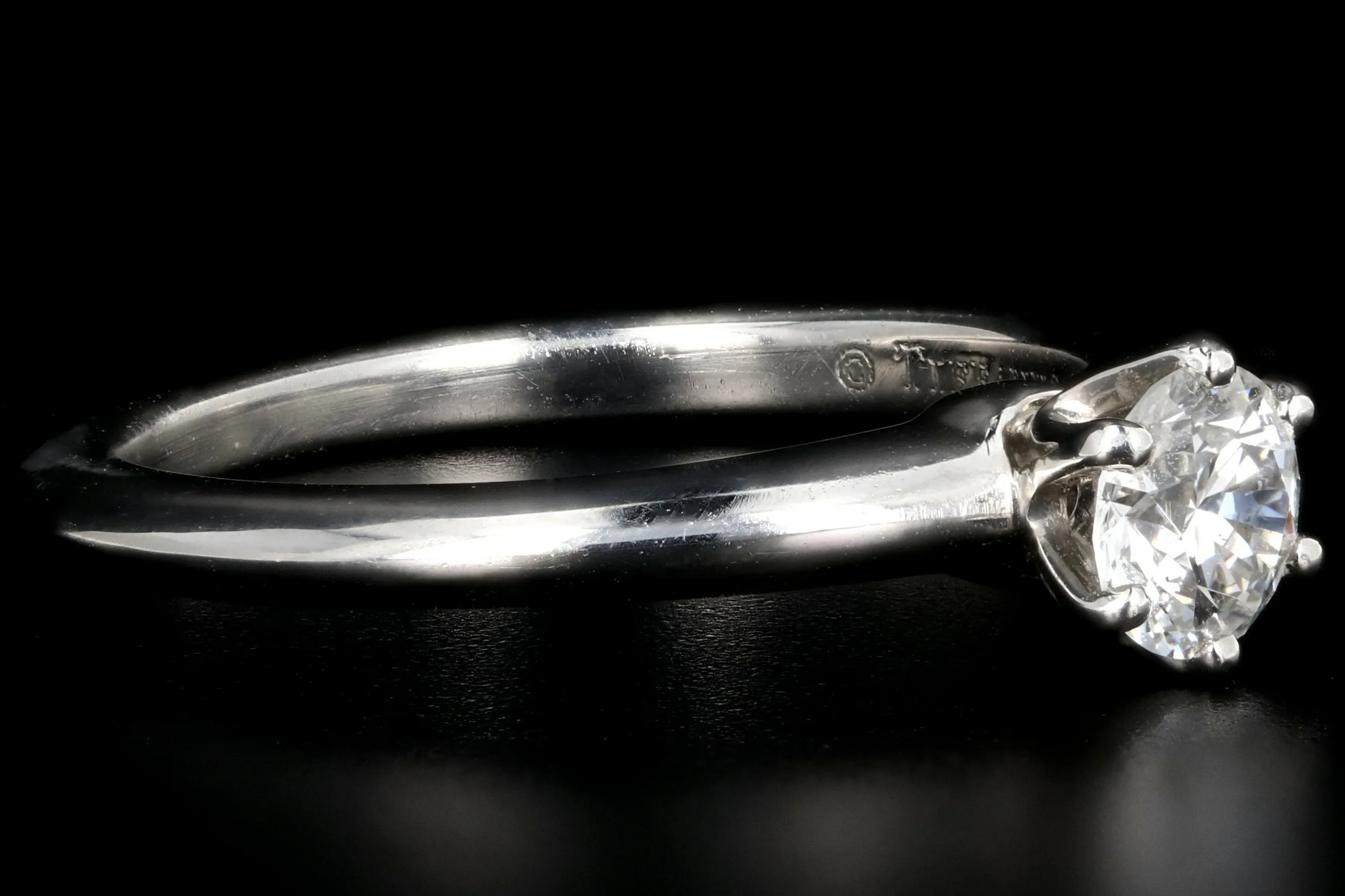 Tiffany & Co Platinum Diamond Solitaire Engagement Ring