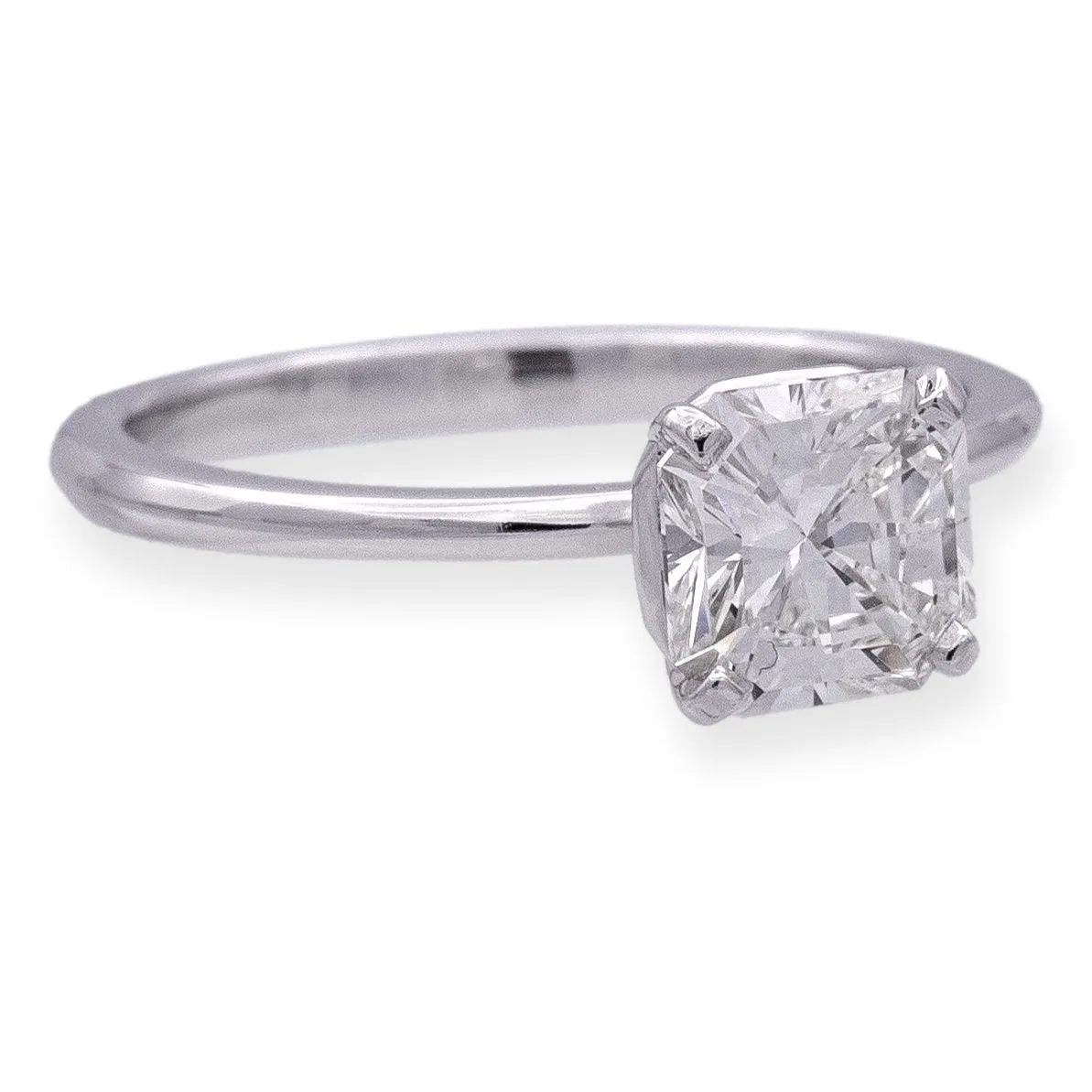 Tiffany & Co. Platinum True Cut Diamond Engagement Ring 1.04ct I VVS1