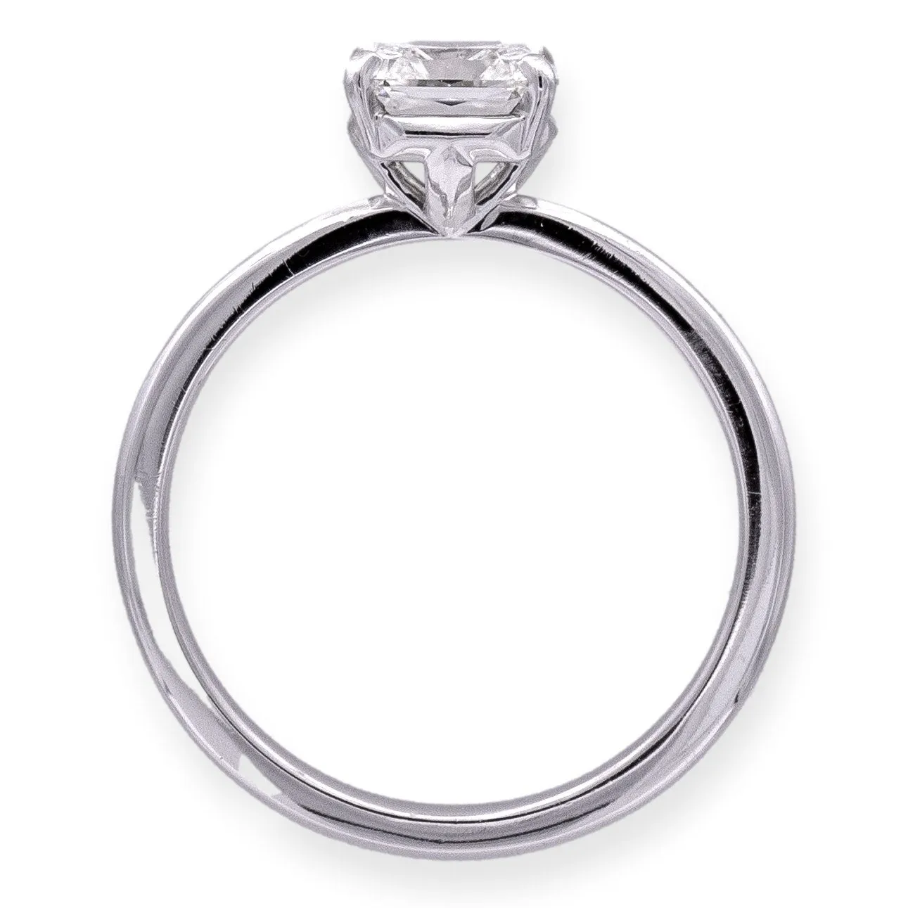 Tiffany & Co. Platinum True Cut Diamond Engagement Ring 1.04ct I VVS1