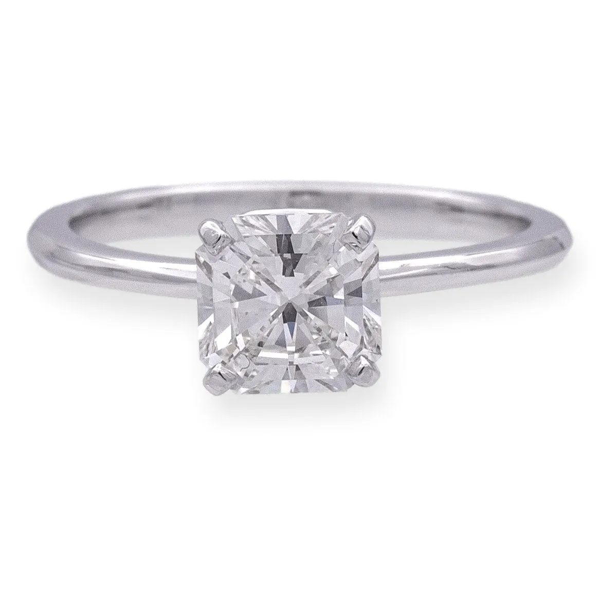 Tiffany & Co. Platinum True Cut Diamond Engagement Ring 1.04ct I VVS1