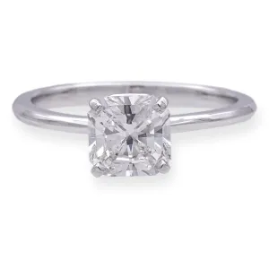 Tiffany & Co. Platinum True Cut Diamond Engagement Ring 1.04ct I VVS1