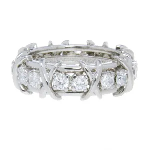 Tiffany & Co. Schlumberger Sixteen Stone Diamond Ring
