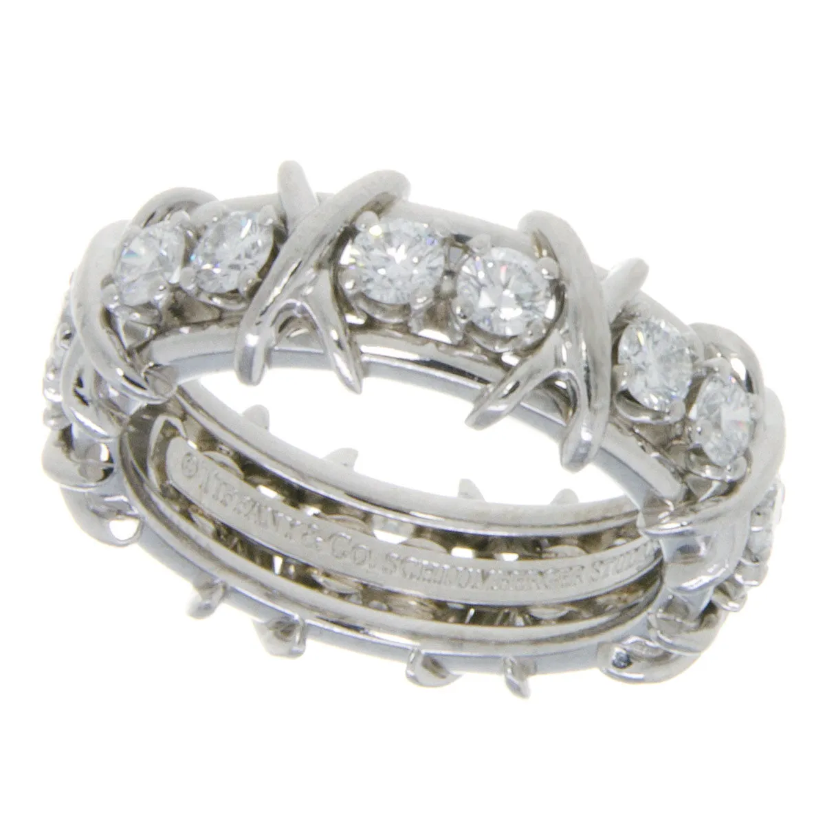 Tiffany & Co. Schlumberger Sixteen Stone Diamond Ring