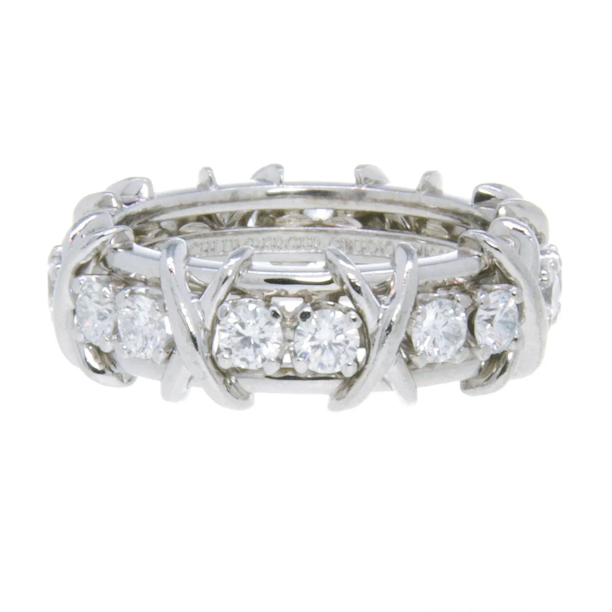 Tiffany & Co. Schlumberger Sixteen Stone Diamond Ring