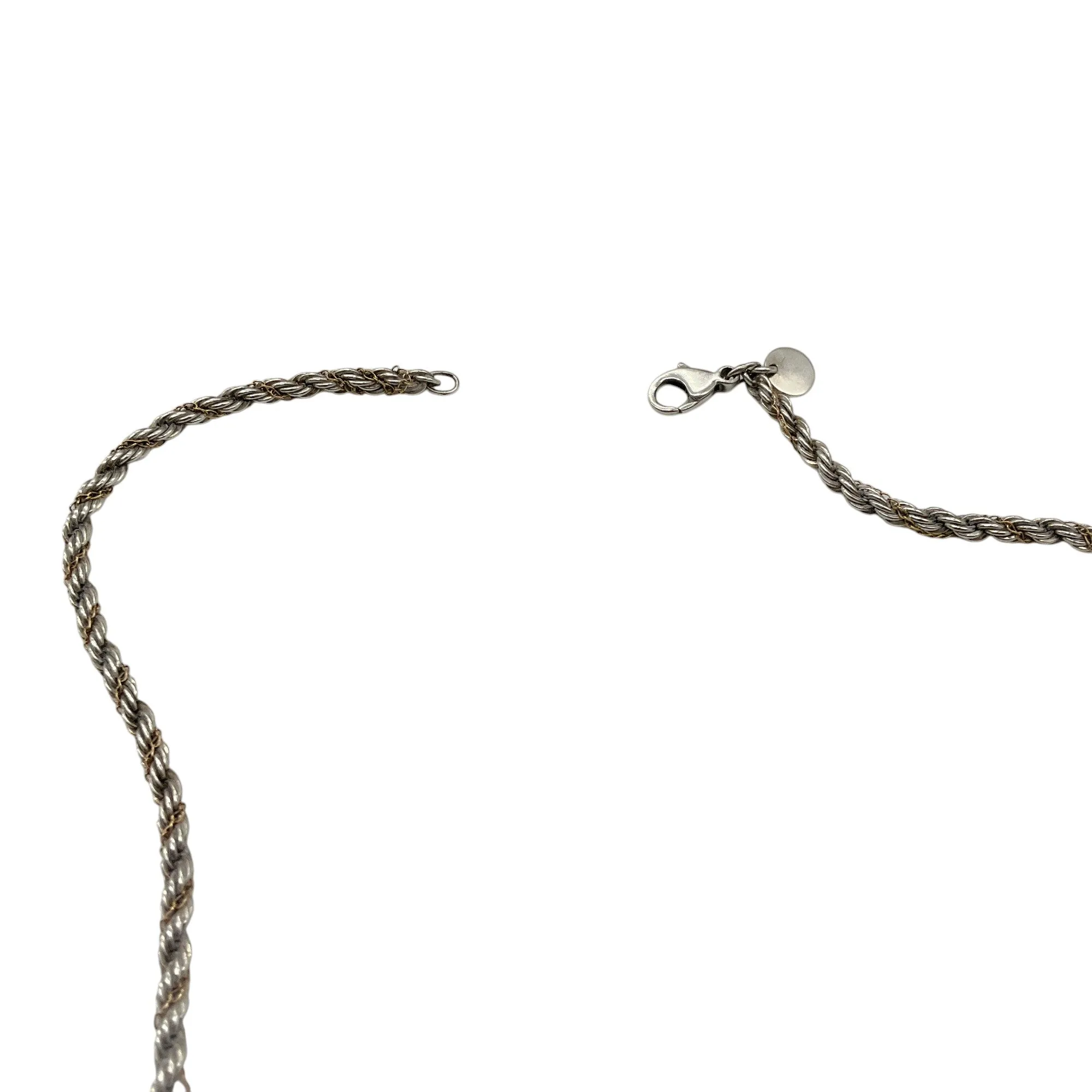 Tiffany & Co. Sterling Silver And Gold Twisted Rope Necklace