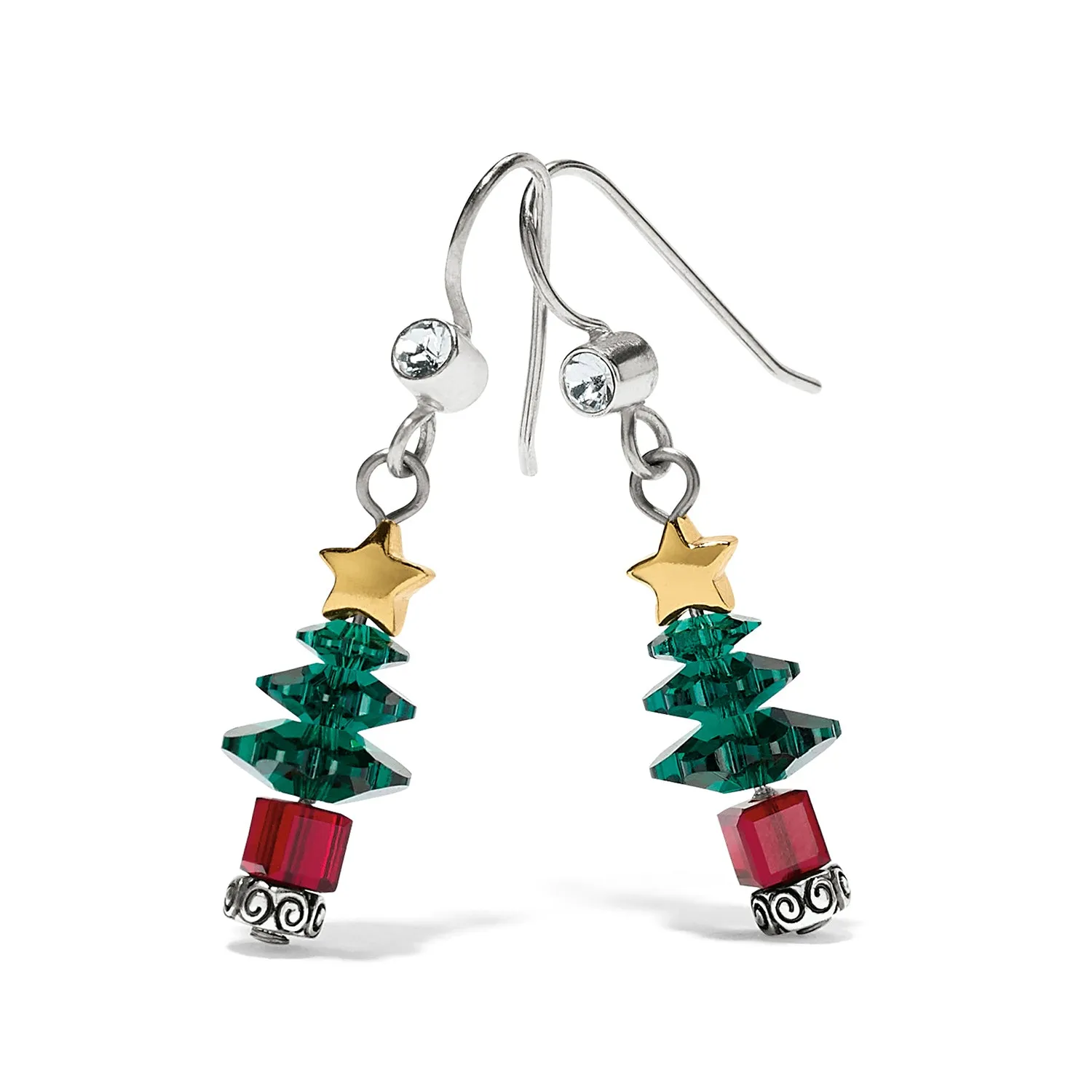 Tinsel Town Tree French Wire Earrings - JA4463