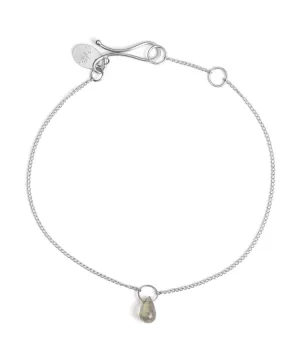 Tiny labradorite chain bracelet