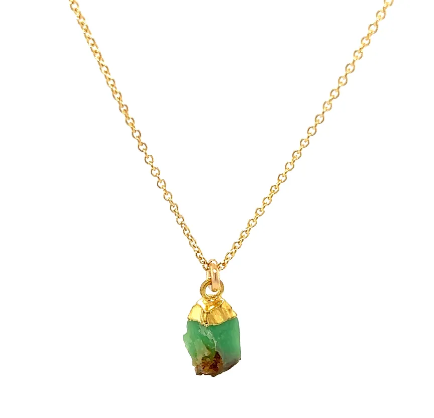 Tiny Stone Chunk Necklace