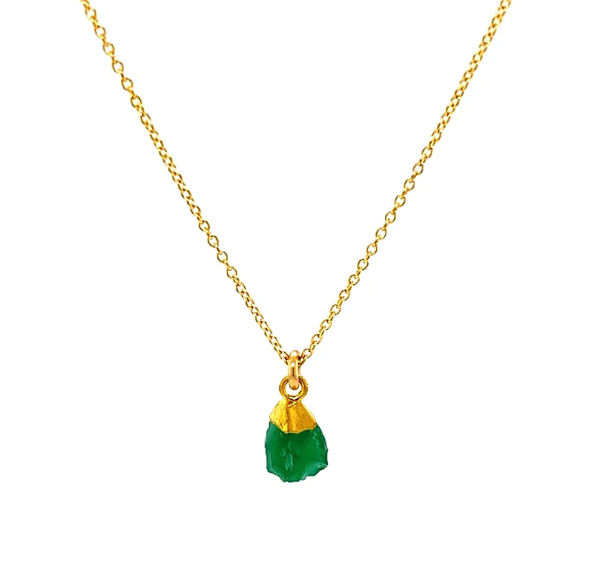 Tiny Stone Chunk Necklace